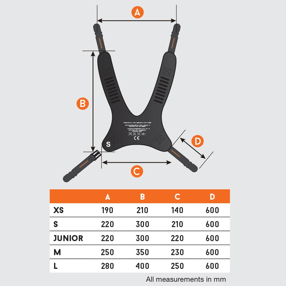 men´s chest positioning measurement